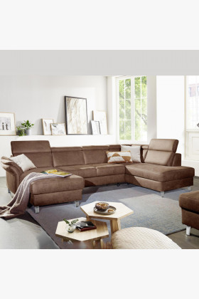 großes Sofa U-Form auf Füßen komfortabel modern